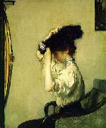 Edmund Charles Tarbell Preparing for the Matinee, oil